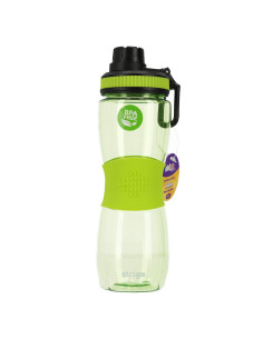 SSC380,Sticla apa Strigo SSC380, cu manson cauciuc, 600 ml, Verde