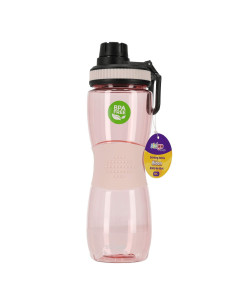 SSC377,Sticla apa Strigo SSC377, cu manson cauciuc, 600 ml, Roz