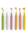 SSC430,Markere acrilice Strigo SSC430 tip pensula, 6 culori