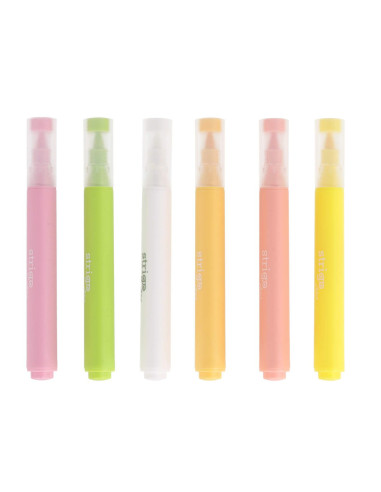 SSC430,Markere acrilice Strigo SSC430 tip pensula, 6 culori