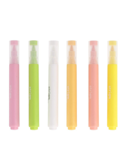 SSC430,Markere acrilice Strigo SSC430 tip pensula, 6 culori