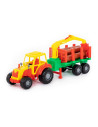 ROB-35295,Tractor cu remorca lemne, 46,6x13,4x20 cm, Polesie
