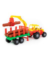 ROB-35295,Tractor cu remorca lemne, 46,6x13,4x20 cm, Polesie