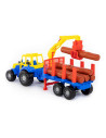 ROB-35295,Tractor cu remorca lemne, 46,6x13,4x20 cm, Polesie