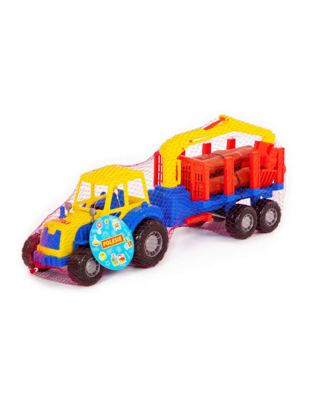 ROB-35295,Tractor cu remorca lemne, 46,6x13,4x20 cm, Polesie