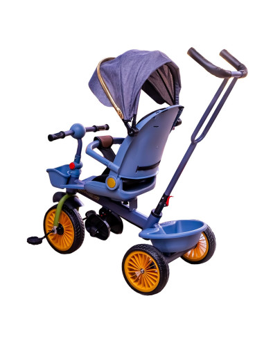 ROB-M008,Tricicleta cu pedale, maner si parasolar