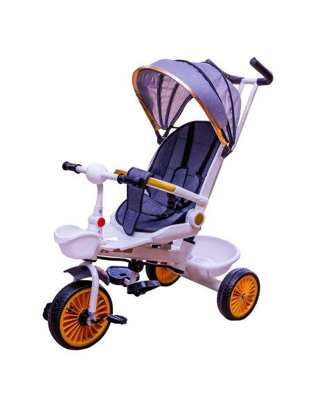ROB-M008,Tricicleta cu pedale, maner si parasolar