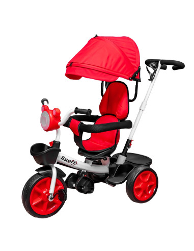 ROB-A16-3,Tricicleta cu pedale, maner si parasolar