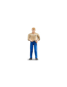 BR60006,Bruder - Figurina Barbat Cu Pantaloni Albastri 2