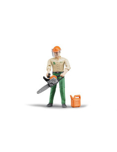BR60030,Bruder - Figurina Muncitor Forestier Cu Accesorii