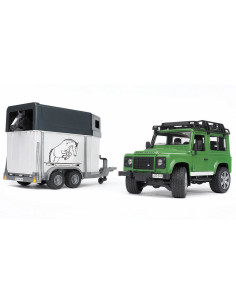 BR02592,Bruder - Masina De Teren Land Rover Defender Cu Remorca Si Cal 2