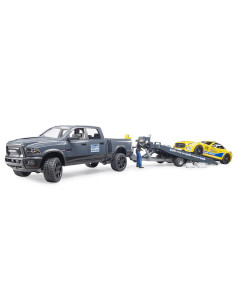 BR02504,Bruder - Masina De Teren Ram 2500 Si Masina De Curse Roadster 2