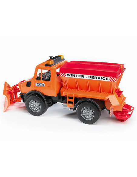 BR02572,Bruder - Utilaj Zapada Mercedes Benz Unimog Cu Plug