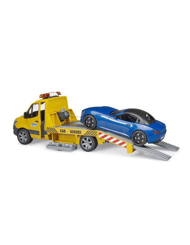 BR02675,Bruder - Vehicul De Tractare Mercedes Benz Cu Sirena Si Vehicul