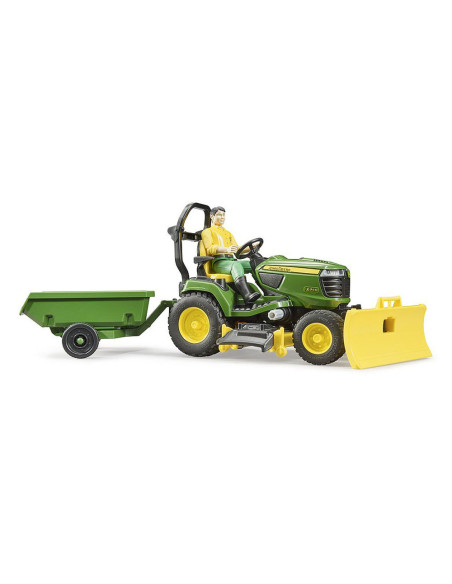 BR62104,Bruder - Tractor Cu Remorca John Deere Si Gradinar
