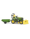 BR62104,Bruder - Tractor Cu Remorca John Deere Si Gradinar