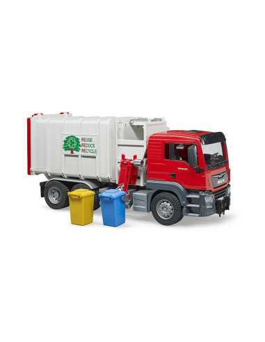 BR03761,Bruder - Camion Gunoi Man Tgs Cu Incarcare Laterala