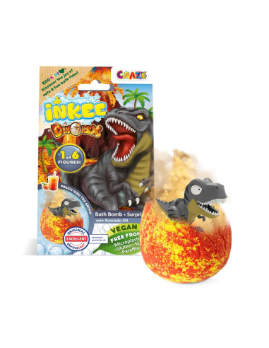CRZ59272,Craze - Bila de baie Inkee cu surpriza dinozaur