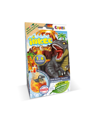 CRZ59272,Craze - Bila de baie Inkee cu surpriza dinozaur
