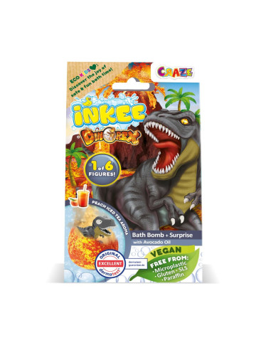 CRZ59272,Craze - Bila de baie Inkee cu surpriza dinozaur