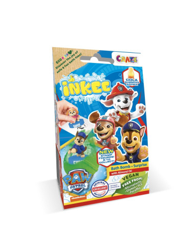 CRZ52327,Craze - Bila de baie Inkee cu surpriza figurina stampila Paw Patrol