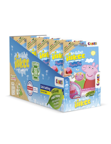 CRZ64290,Craze - Bila de baie Inkee cu surpriza figurina stampila Peppa Pig