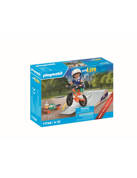 PM71798,Playmobil - Promo Pack figurina Skater si rampa
