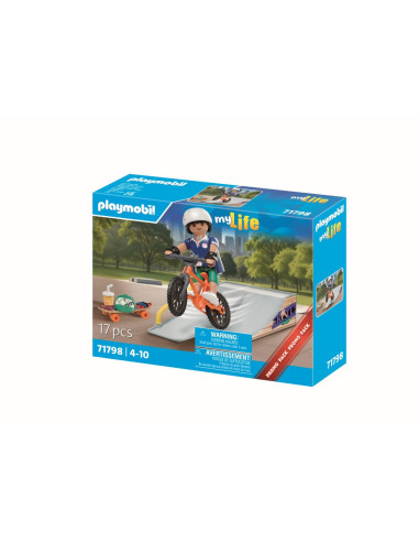 PM71798,Playmobil - Promo Pack figurina Skater si rampa