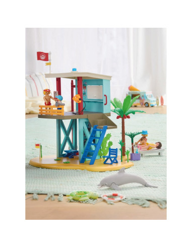 PM71903,Playmobil - Jucarie de rol Turnul salvamarului si vehicul de plaja