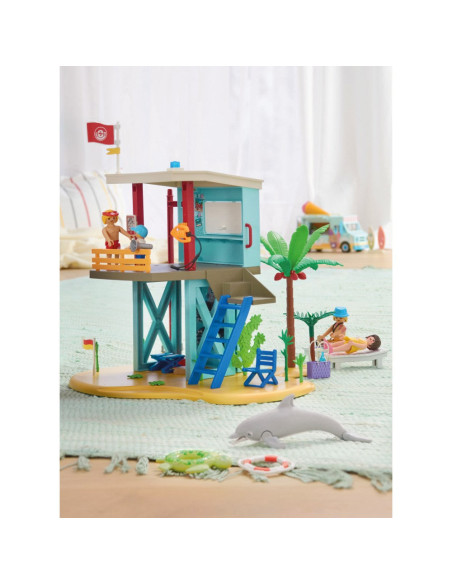 PM71903,Playmobil - Jucarie de rol Turnul salvamarului si vehicul de plaja