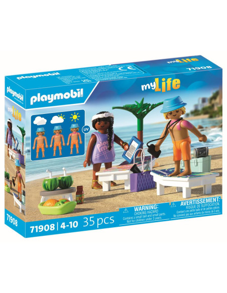PM71908,Playmobil - Jucarie de rol Cuplu de tineri la plaja