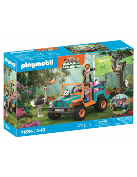 PM71854,Playmobil - Jucarie de rol Plimbarea animalelor cu vehiculul de teren