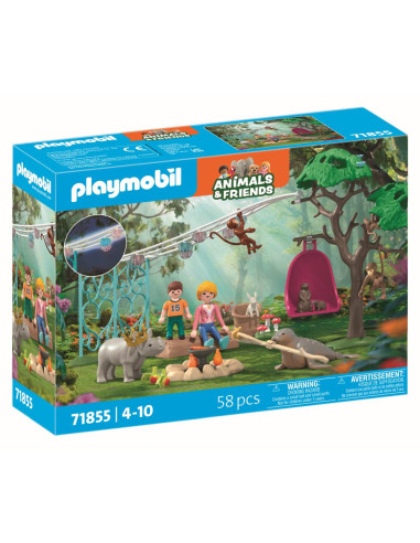 PM71855,Playmobil - Jucarie de rol Petrecerea aniversara a animalelor