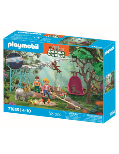 PM71855,Playmobil - Jucarie de rol Petrecerea aniversara a animalelor