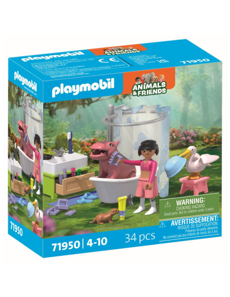 PM71950,Playmobil - Jucarie de rol Distractia animalelor la baie