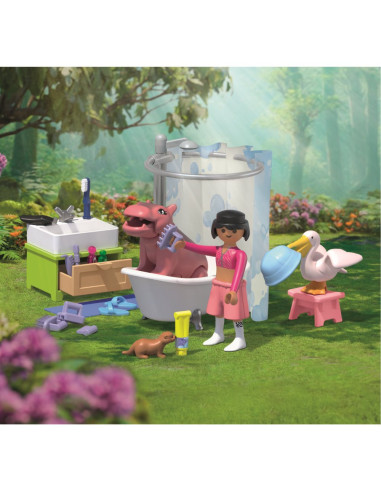PM71950,Playmobil - Jucarie de rol Distractia animalelor la baie