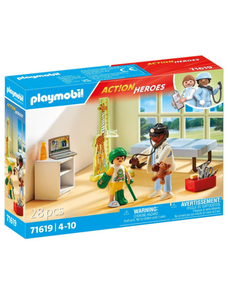 PM71619,Playmobil - Pediatru cu copil si ursulet