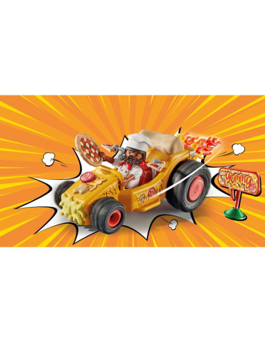 PM71634,Playmobil - Kart pullback pizza
