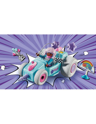 PM71635,Playmobil - Kart pullback unicorn
