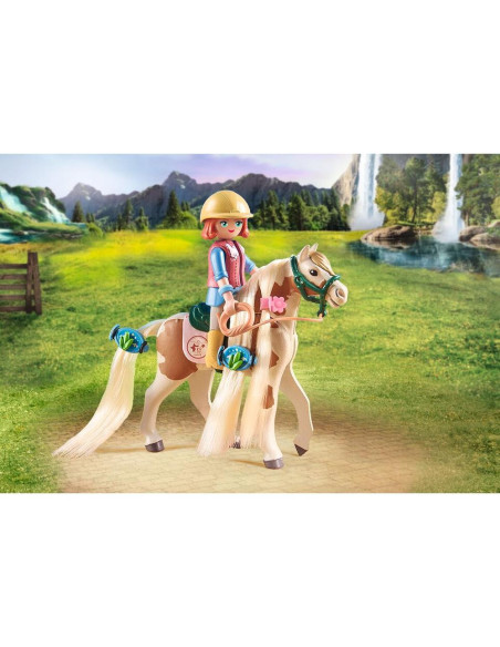 PM71639,Playmobil - Ellie si cal cu par