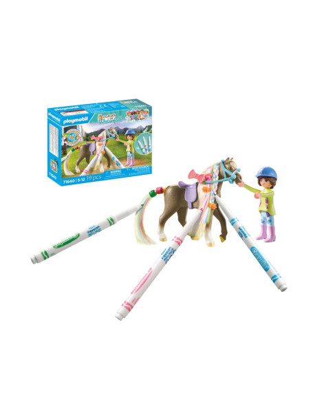 PM71640,Playmobil - Cal cu par si creioane Crayola