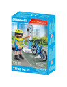 PM71732,Playmobil - Politist cu bicicleta