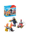 PM71826,Playmobil - Pompier Playmobil cu pompa de apa
