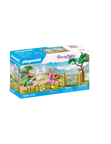PM71849,Playmobil - Gradina castelului cu jocuri regale