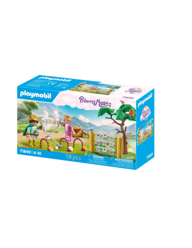 PM71849,Playmobil - Gradina castelului cu jocuri regale