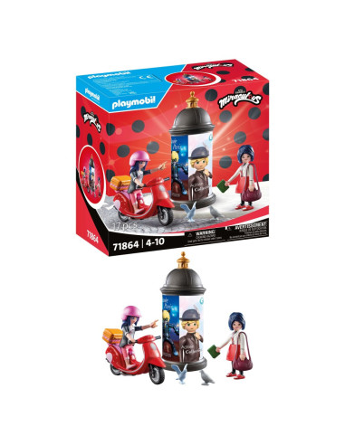 PM71864,Playmobil - Miraculous Plimbare cu scuterul prin Paris