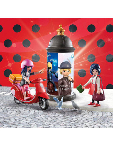 PM71864,Playmobil - Miraculous Plimbare cu scuterul prin Paris