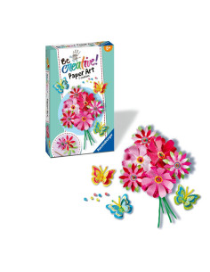 RVSAC23678,Ravensburger - Be Creative Set mini de creatie flori si fluturi din hartie 2