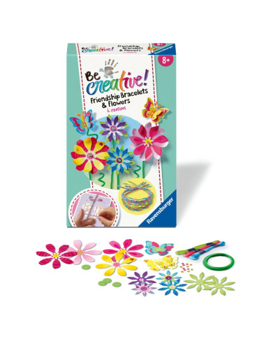 RVSAC23963,Ravensburger - Be Creative Set mini de creatie flori si bratari