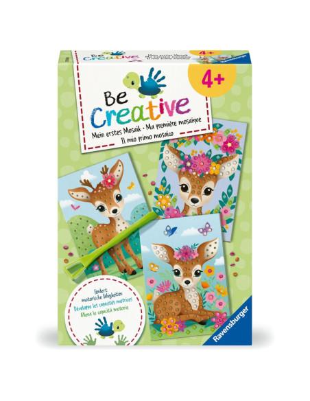 RVSAC25534,Ravensburger - Be Creative Set midi de creatie mozaic caprioare